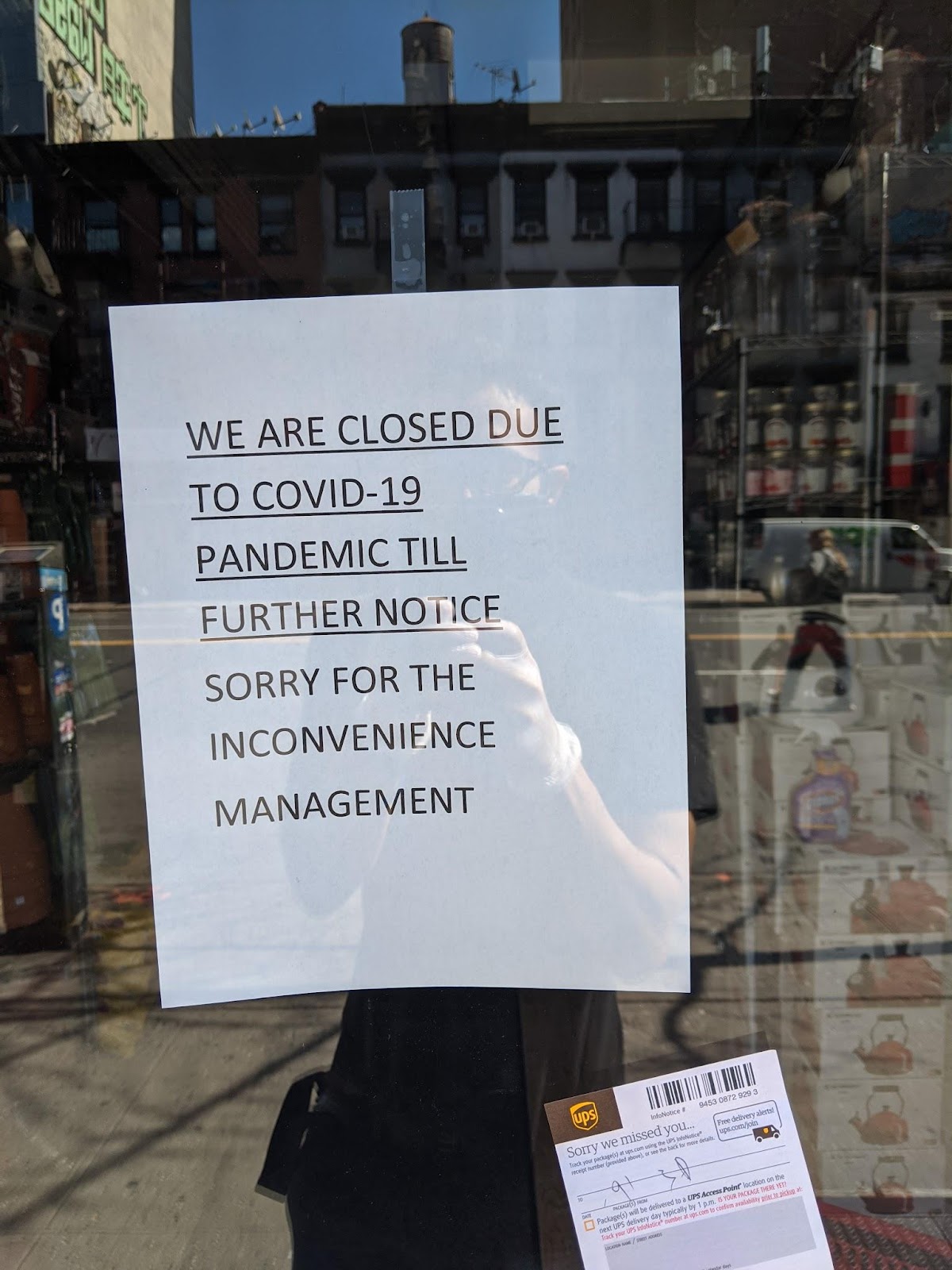 NYC after nonessential business closure, March 20