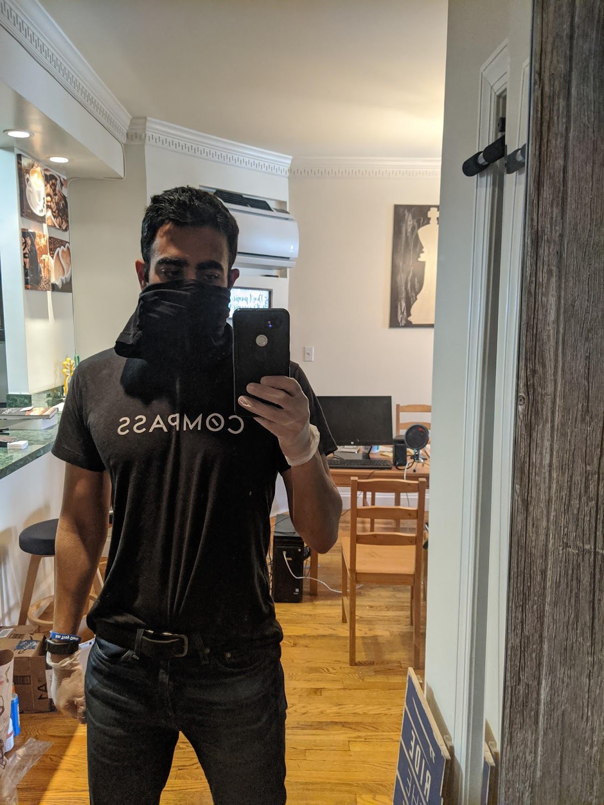 Homemade mask, March 28