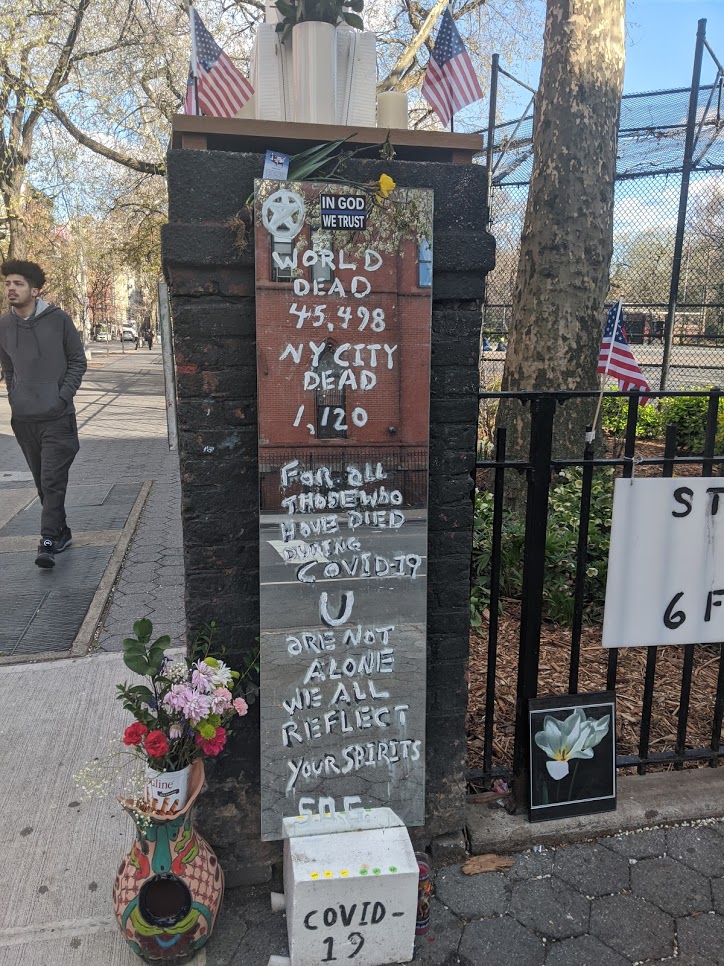 COVID memorial in Times Square