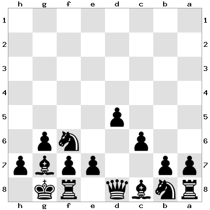 Diagram 5: Black's standard g6 Slav setup