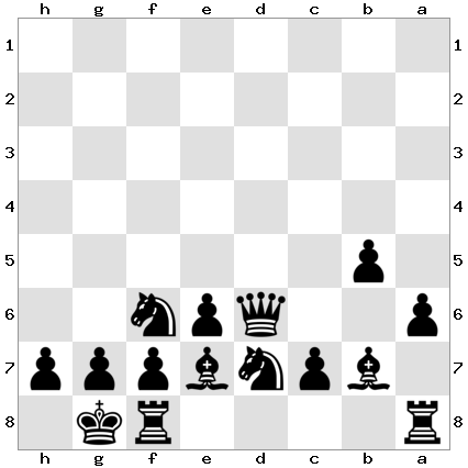 Diagram 7: Black's ideal Qd6 Scandinavian position